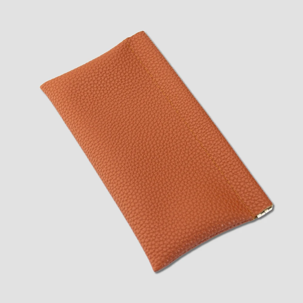 10pcs Long Coin Purse  Women PU Plain Print Large Capacity Open Storage Bag Mix Color  20*10.5cm