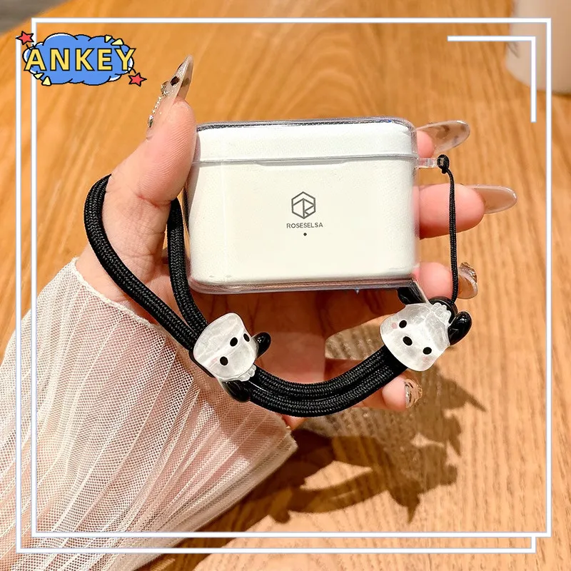 

Прозрачный силиконовый чехол для наушников ROSESELSA Openfree, мягкий защитный чехол для наушников с собакой, кожа для гарнитуры с крючком