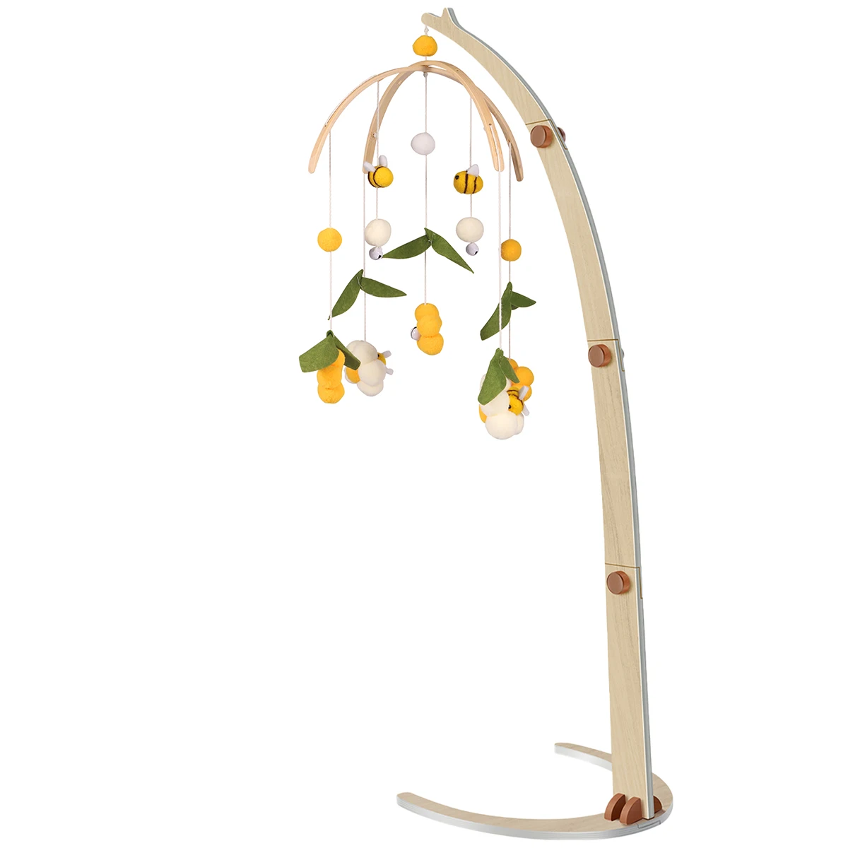 Culla Mobile braccio appeso sonagli supporto per giocattoli da terra per culla Nursery Mobile Bed Bell Decor culla per neonati zanzariera Rack