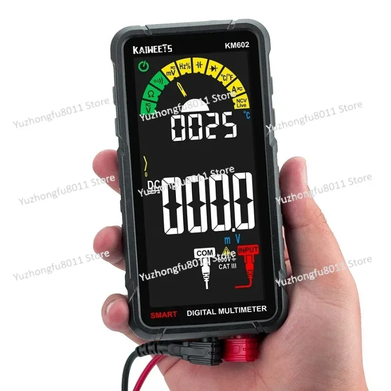 KAIWEETS KM602 Rechargeable 6000 Counts Auto Range Digital Professional Multimeter Easy To Read   Operate