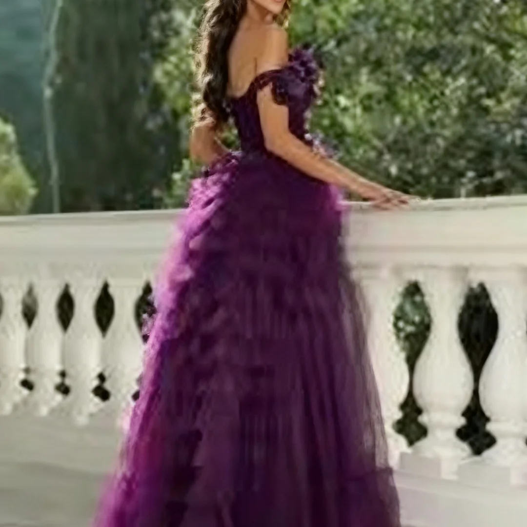 Aangepaste vrouw A-lijn one-shoulder avondjurk formele avondjurken verjaardagsfeestje prom jassen voor vrouwen