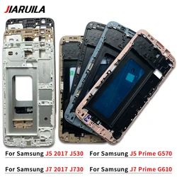 New Metal Middle Frame For Samsung J5 J7 2017 J530 J730 J5 J7 Prime Back Battery Cover Rear Housing Middle Frame Bezel Plate