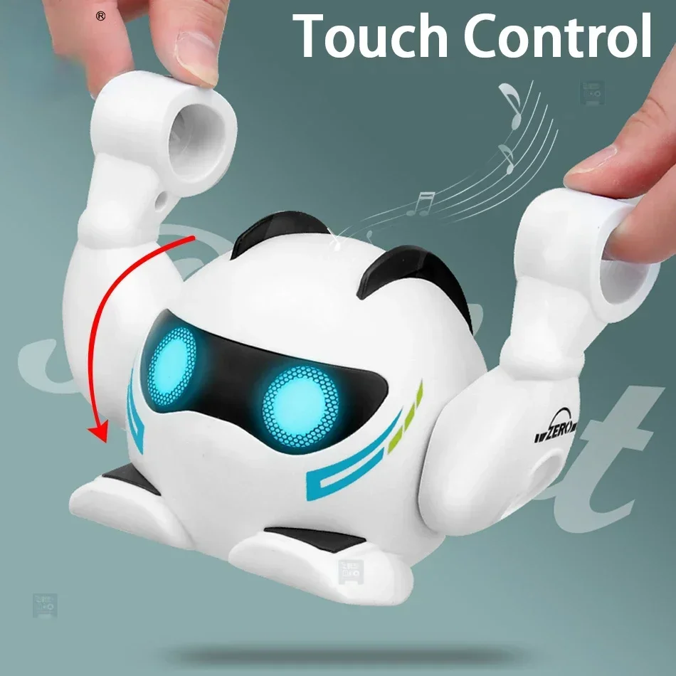 เทคโนโลยี K24 Voice Touch Music 360 °   หุ่นยนต์เต้นรําอิเล็กทรอนิกส์สมาร์ทการศึกษาอัจฉริยะ Tumbling ของเล่นสําหรับเด็กของขวัญเด็ก