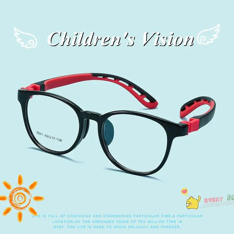 

Child Glasses Frame for Boys and Girls Kids Eyeglasses Frame Flexible Quality Eyewear for Protection and Vision Correction