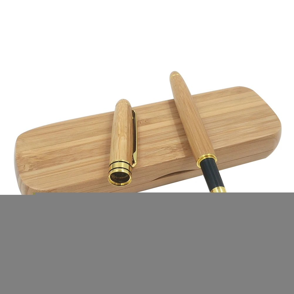 

Bamboo Gel Pen with Gift Case Pen for Signature Calligraphy Birthday Father's Day Anniversary Gift