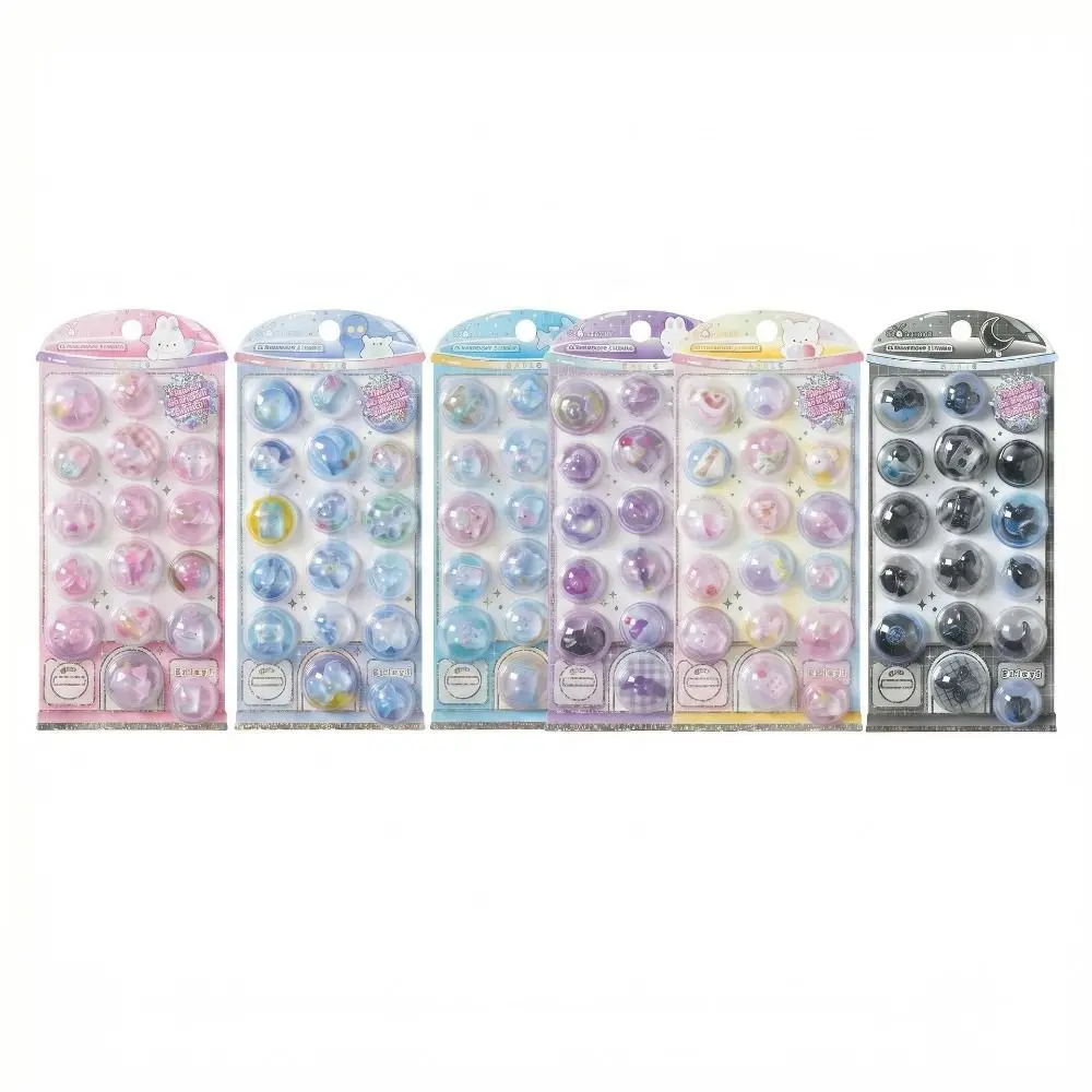 Swaying Effect 3D Capsule Stickers Shake Function Cute Design Cartoon Capsules 3D Effect Liquid Motion Notebook Decor Journaling