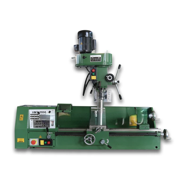 HMT-MK260A High Precision Drilling And Milling Integrated Lathe Multi-function Metal Processing Wood Processing Lathe Machine