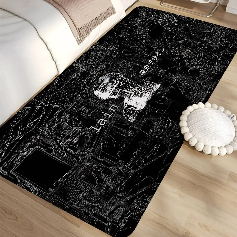 Serial Experiments Lain Floor Mat Retro Multiple Choice Living Room Kitchen Rug Non-Slip Modern Home Decor