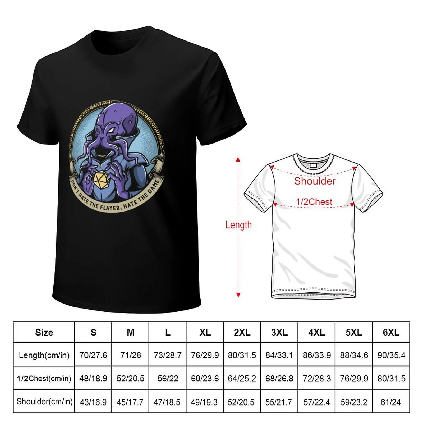 Don't hate the flayer T-Shirt Large Size Short Sleeve T-Shirt