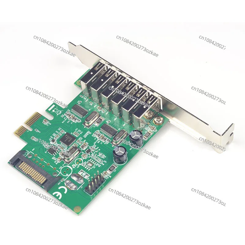 PCIe To USB2.0 Expansion Card Multi-port 8-port USB Outer 6-port Inner 2-port USB2.0 Supports Short Iron Small Chassis