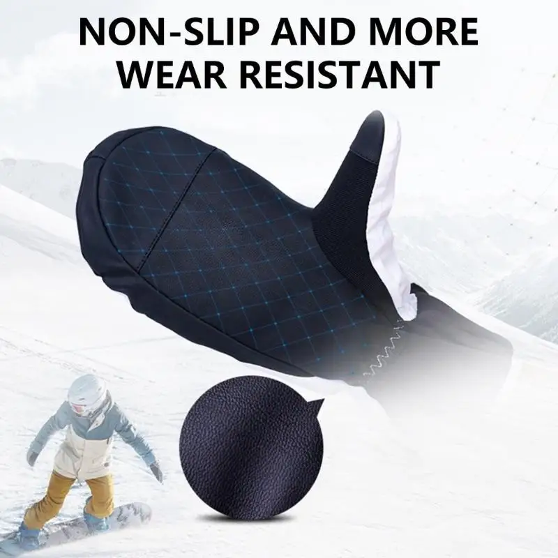 Luvas térmicas 652f, telas sensíveis ao frio, luvas esqui à prova d'água, luvas inverno, luvas neve para snowboard, ao