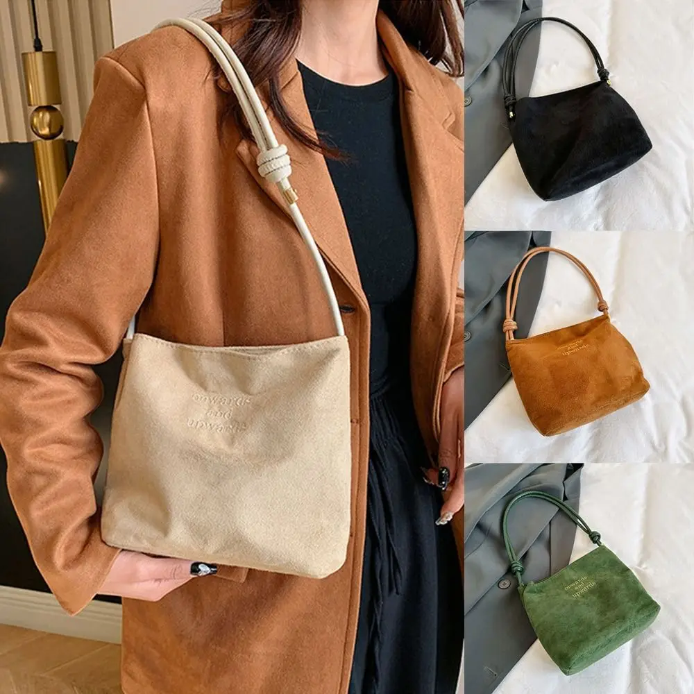 Fashion Soft PU Leather Shoulder Bag Large Capacity Commuting Handbags Underarm Bags Women Female