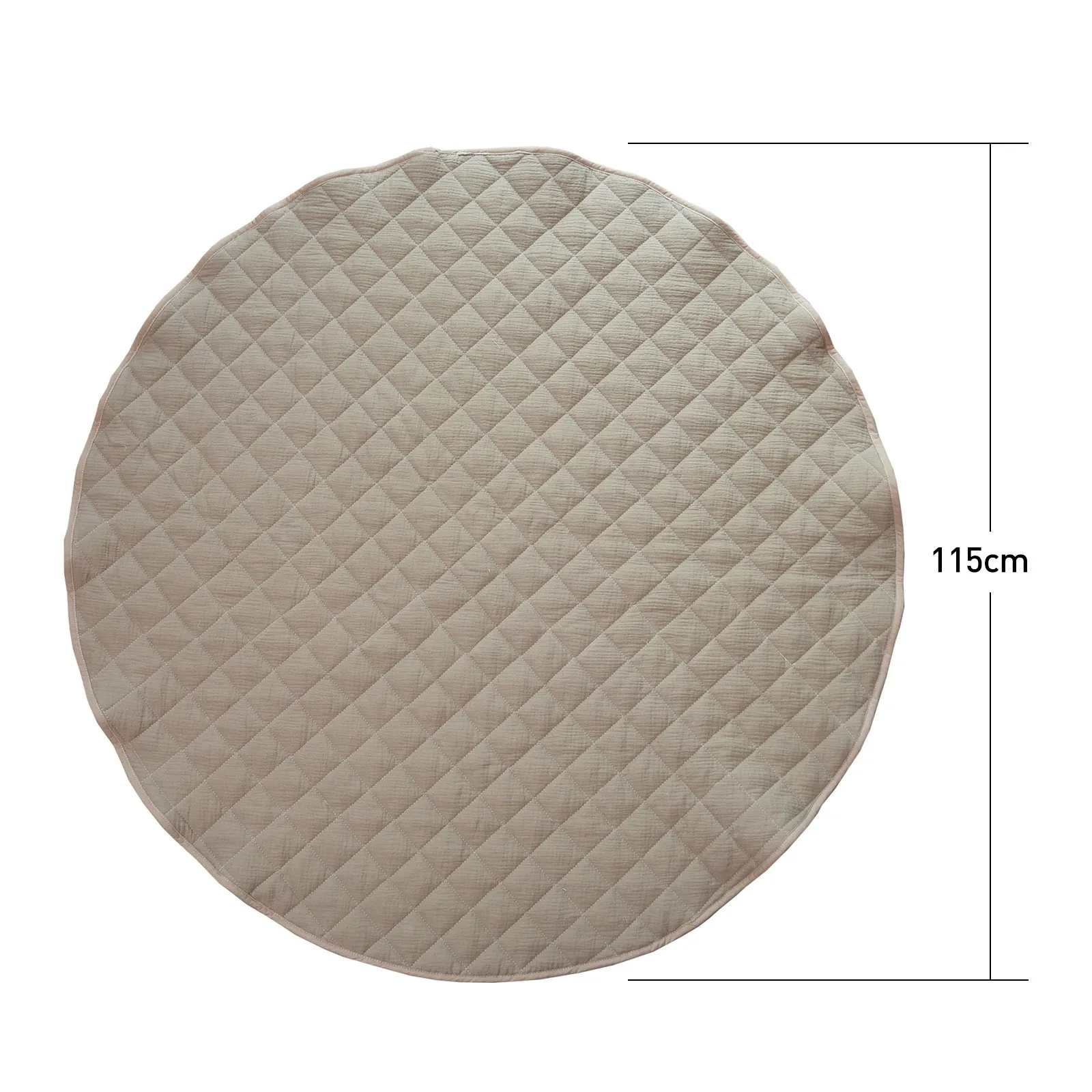 Couverture en coton à usages multiples pour enfants, couleur unie, diamant, latex, doux, rond, virus, simple, confortable