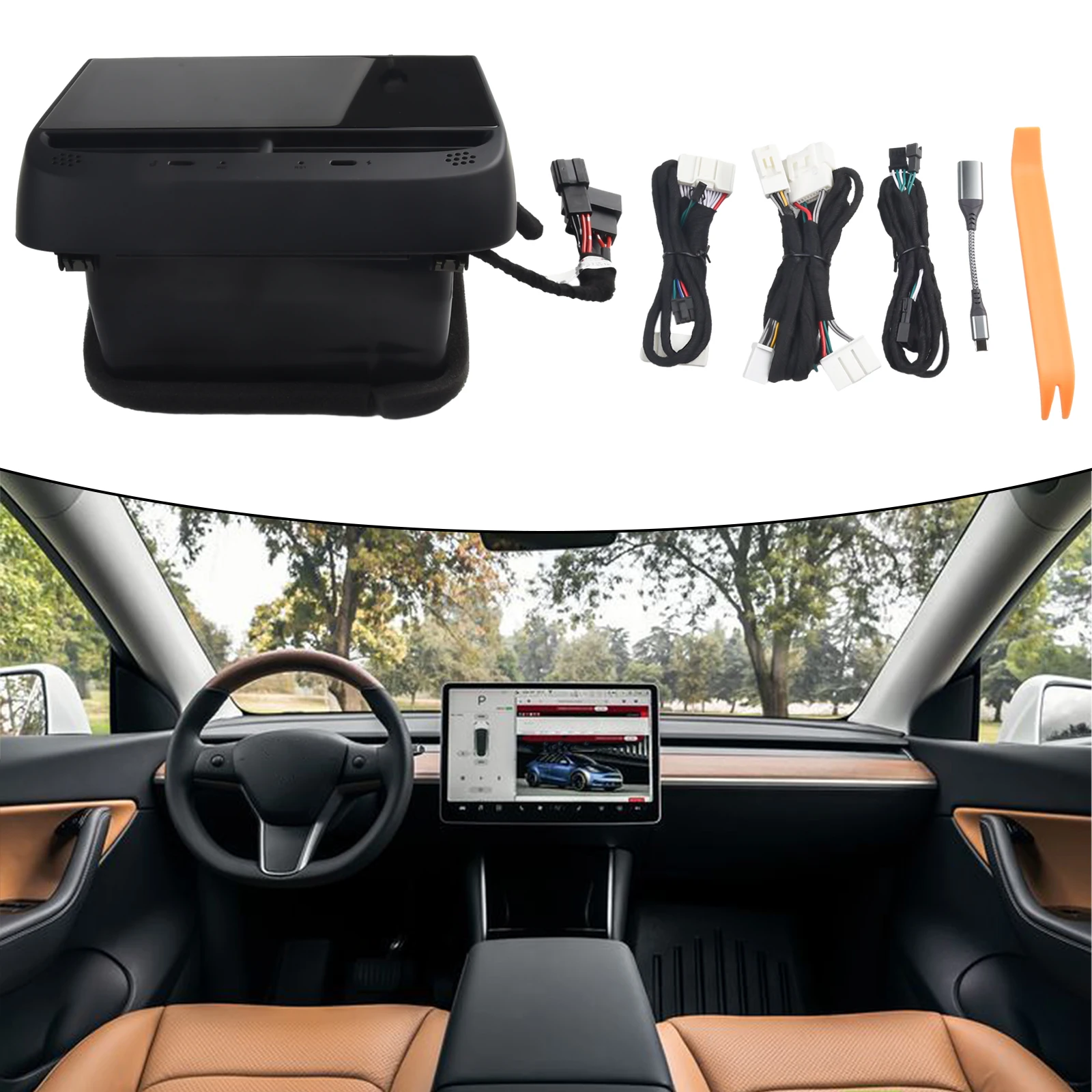 

Parts Display Car Climate Control Entertainment System Fittings Touch Screen Multi-function Rear Replacement Practical
