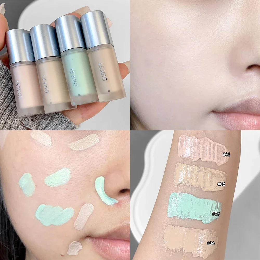 Wasserdichte grüne flüssige Concealer Creme feuchtigkeit spendende dauerhafte Abdeckung Akne dunkle Kreise modifizieren Gesichts konturierung Basis Make-up Kosmetik