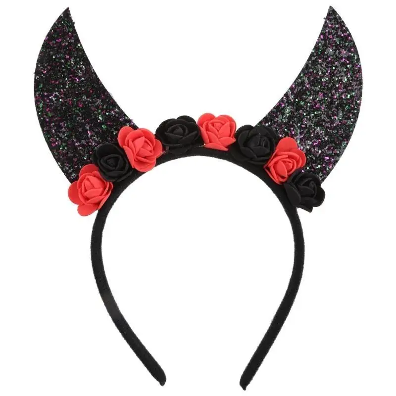 39BD Spinnenförmiges Stirnband, Halloween-Mädchen-Kostüm, Kopfbedeckung, Morgenwasch-Stirnband – Detail 8