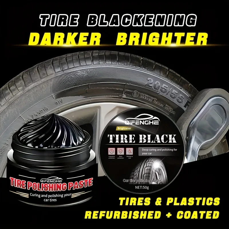 Tire Coating Wax Car Tire Retreading And Film Plating Cream Shiny Paste For Rubber Parts Waterproof Wax With Non-Foaming