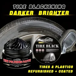 Tire Coating Wax Car Tire Retreading And Film Plating Cream Shiny Paste For Rubber Parts Waterproof Wax With Non-Foaming
