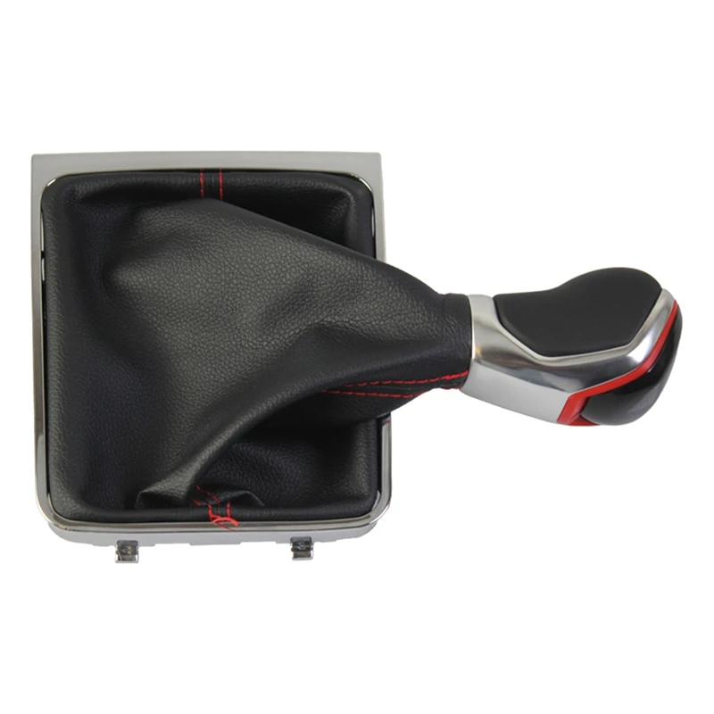 Super Sale For VW PASSAT B6 B7 CC 2005-2013 New Gear Shift Knob 5 Speed MT Lever Change Stick with Gaiter Boot Cover