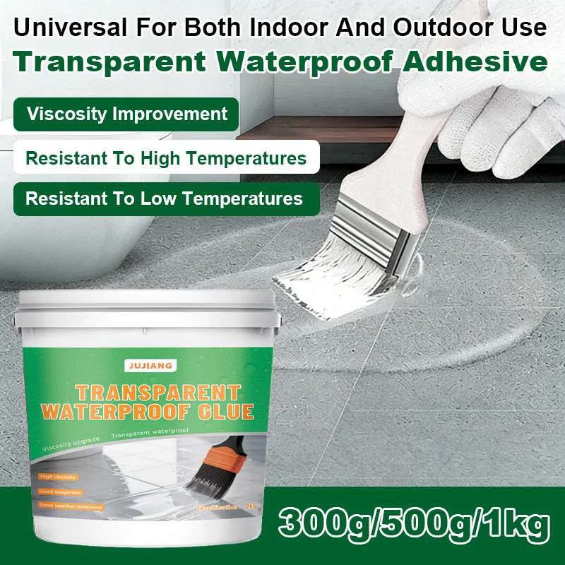 Transparent Waterproof Sealant for Indoor Outdoor Walls Bathroom Kitchen Invisible Leak Repair Waterproof Coating