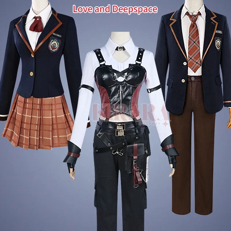 

ABC123MissHunter Cosplay Costume Game Love and Deepspace JK School Uniforms Women Carnival Anime Events Role Play3;b,6/k'5;
