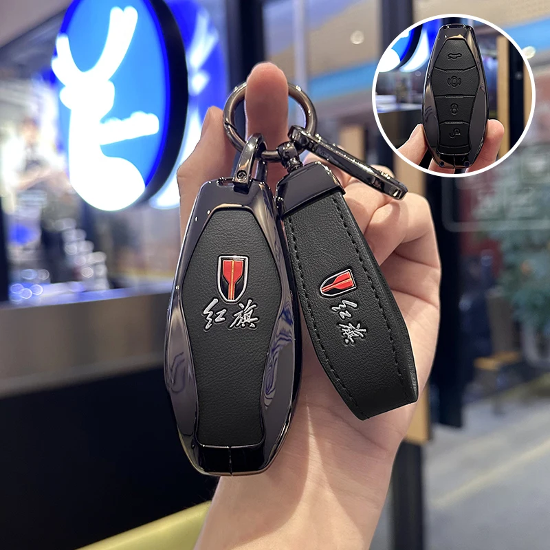 

Car Key Casefor FAW Hongqi HS5 H5 E-HS9 H9 HS9 HS7 H7 L5 HS3 L9 Remote Cover Shell Keychain Holder Fob Accessories Zinc Alloy