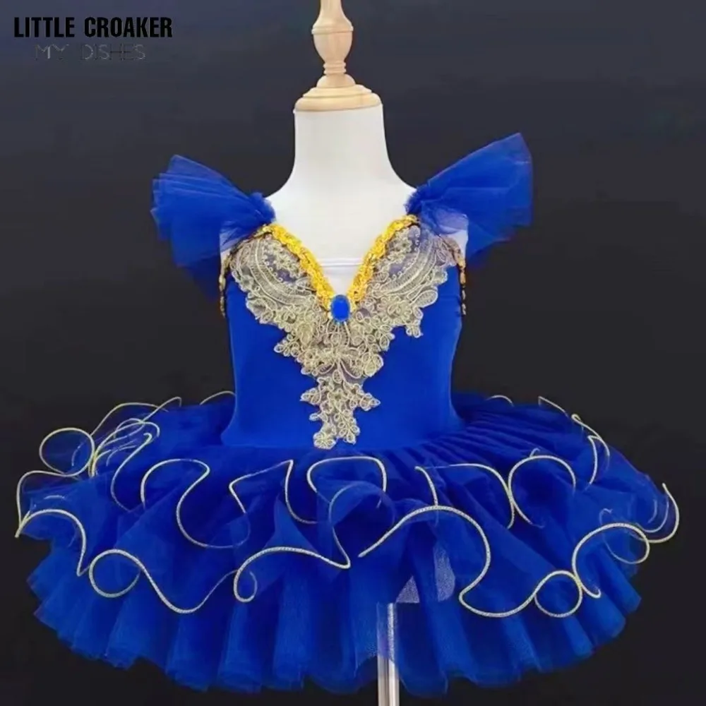 Vestido de tutú de Ballet profesional para niñas y adultos, traje de baile de escenario, panqueque, Lago de los Cisnes, nuevo