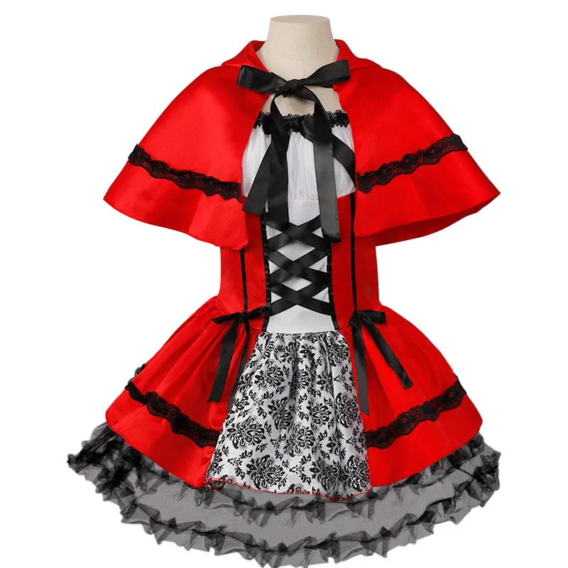 

Little Red Riding Hood Modern Version of Stage Performance Clothing Shawl Adult Girls Personality Cosplay Game Uniform Costumes