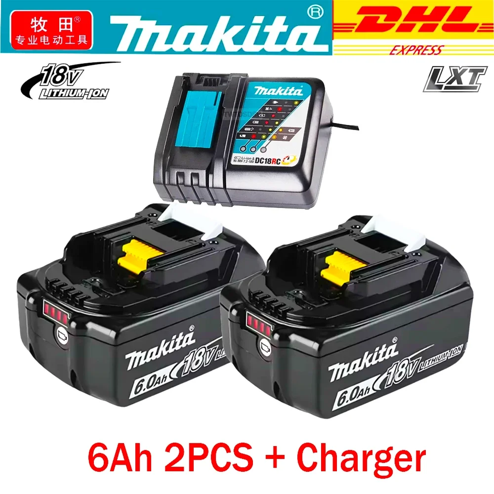 

18V 6.0Ah original Makita electric scre Battery ,For Makita electric screwdrive BL1840B BL1850 BL1850B Power Tools Battery