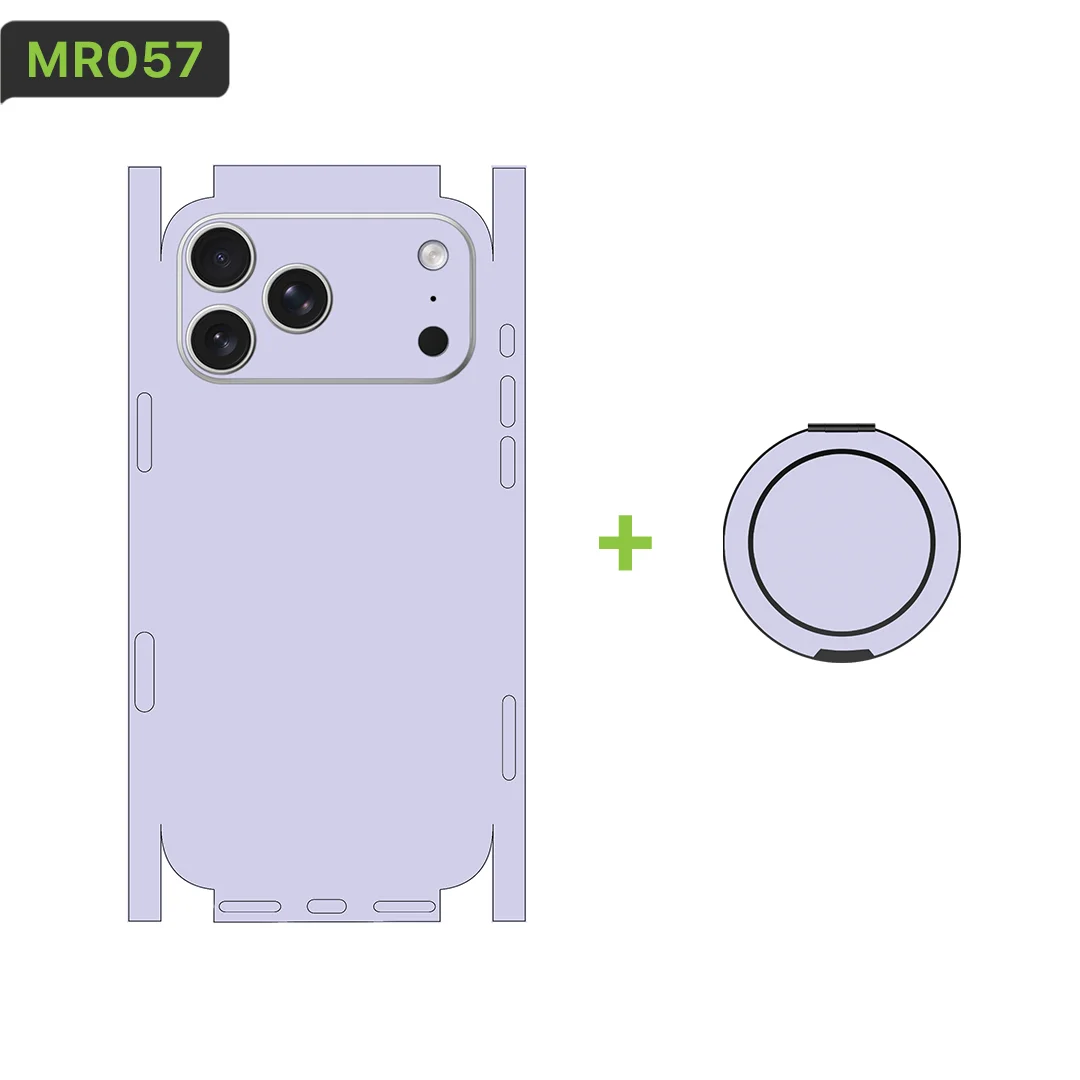 

B012 For Apple iPhone 17 16 15 14 iPhone17 16 E Full body Wrap Decal Skin 3D Plain color Rear Protective Sticker Film