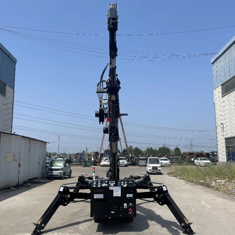 Customized Track Spider Lift Crane Wireless Proportional Hydraulic Telescopic Remote Control Portable Crane 3-12 Tons