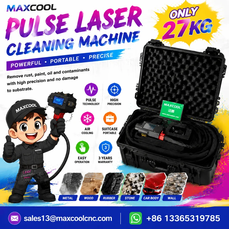 Mini Portable Pulse Laser Cleaning Machine Suitcase Fiber Laser Rust Removal Cleaner 500w for Automotive and Metal Processing