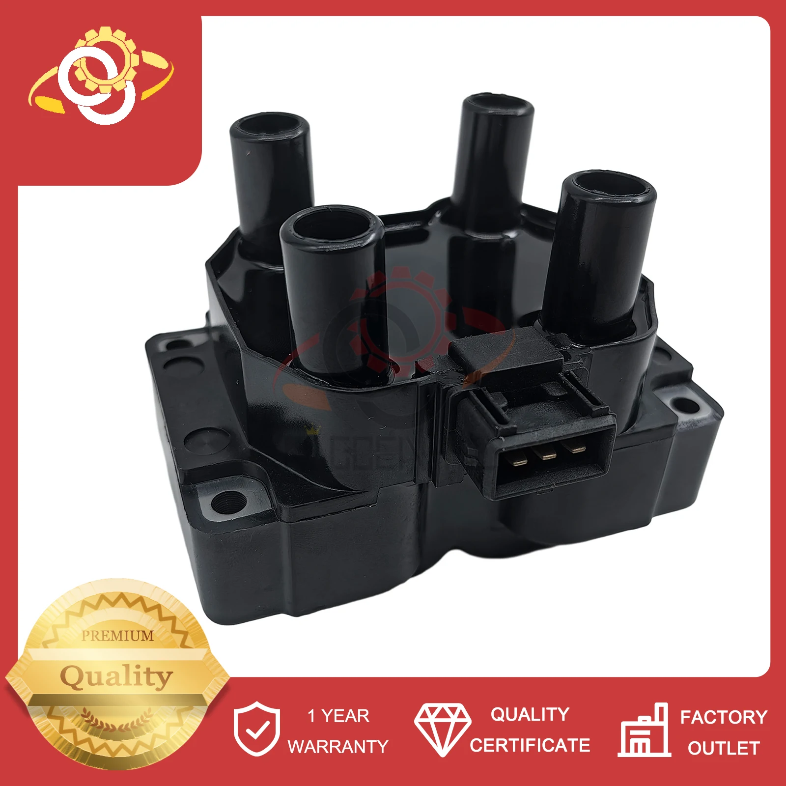 0K011-18-100 Ignition Coil UF306 Compatible With Land Rover Discovery 2 1999-2004 4.0L 4.6L V8 Kia Sportage 2.0L