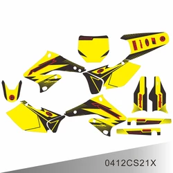 For SUZUKI RMZ 250 2004 2005 2006 Graphics Decals Stickers Motorcycle Background Custom Number Name