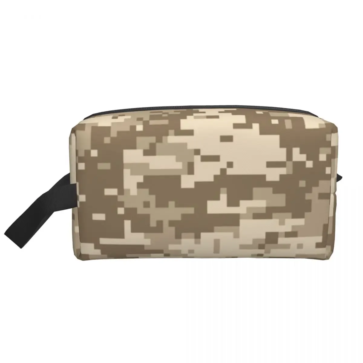 Desert Digital Camo Makeup Bag Women Travel Cosmetic Organizer Cute Multicam Military Camouflage Storage Toiletry Bags