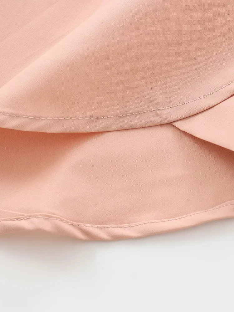 เสื้อเชิ้ตผ้าป๊อปลินแขนยาวสไตล์ยุโรปและอเมริกัน แฟชั่นฤดูใบไม้ร่วงใหม่ สำหรับผู้หญิง ดีไซน์เรียบง่าย สไตล์ลำลอง มีกระเป๋าเสื้อ