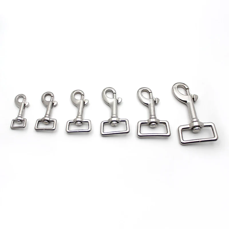 Square Eye Swivel Bolt Snap Hook 316 stainless steel Diving Clip 60mm 66mm 73mm  Marine Yacht Rigging Hardware for Diving