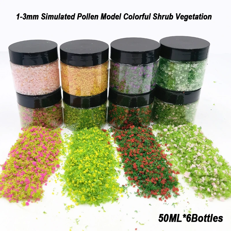 1-3mm simulated pollen model color shrub vegetation fake flower model tree making material train model platform decora Diorama