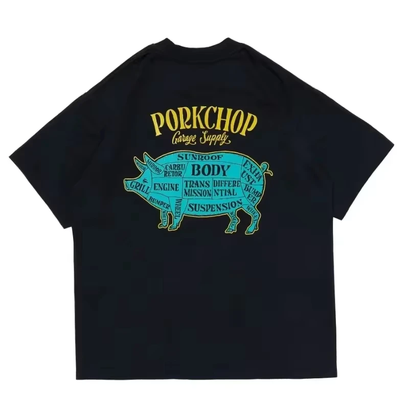 Men's Pure Cotton T-shirt for Pork Chops in 2025 Is Comfortable, Breathable High Quality. It's A Must-have for Festivals on Ins