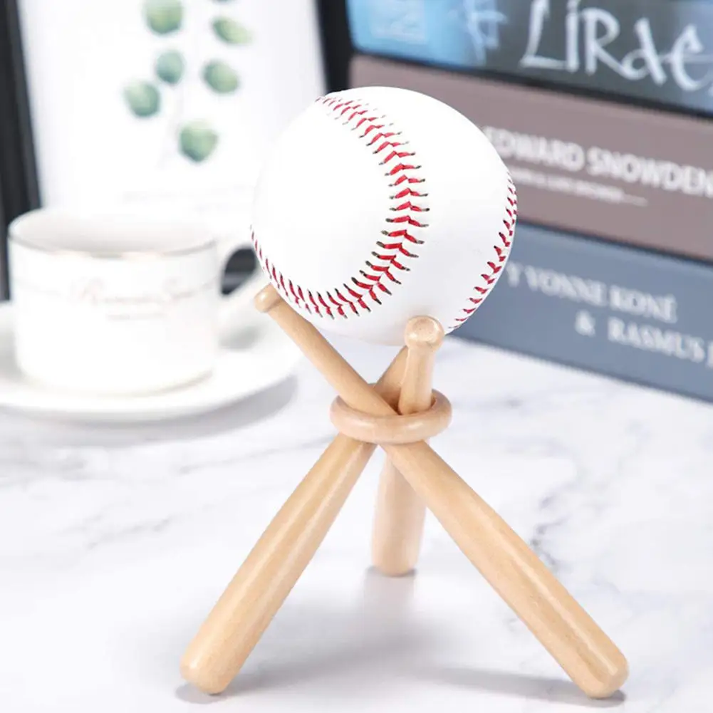 Baseball Stand Baseball Holders For Display Baseball Bat Wooden Display Stand Holder For Tables Kids Sports Lover