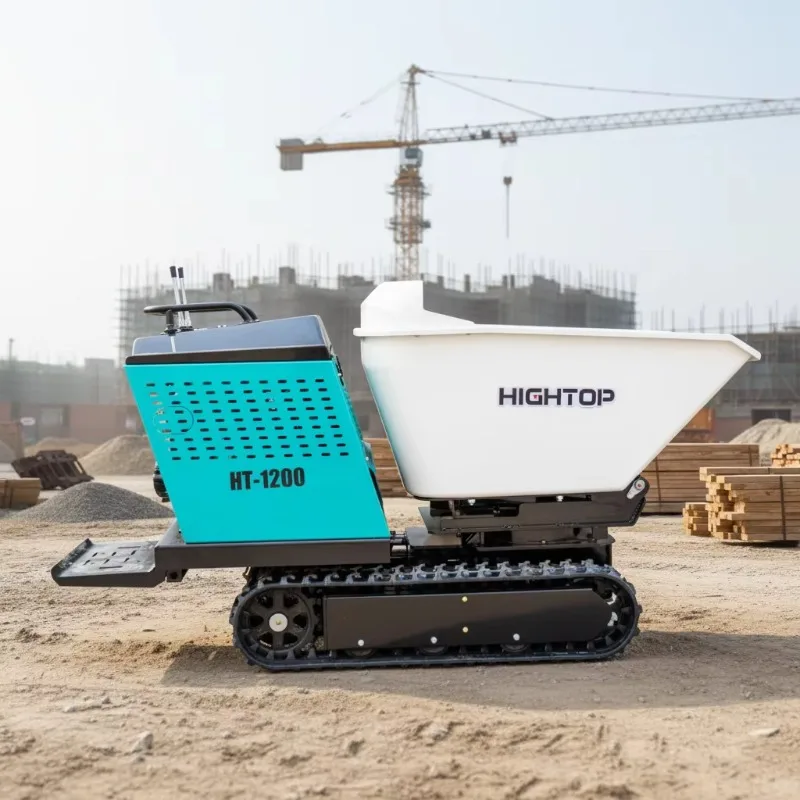 HT1200 All Terrain Mud Buggy Dumper Truck Crawler Concrete Dump Truck for Sale