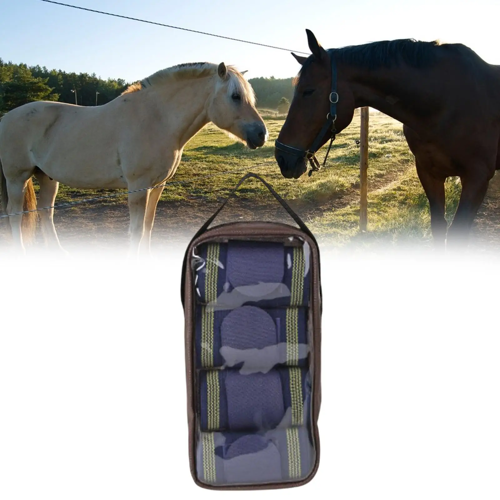 4x Horse Leg Wraps Leg Guards Thick Supplies Leg Protection Wraps Leg Wraps for Livestock Riding Race Equestrian Accessories