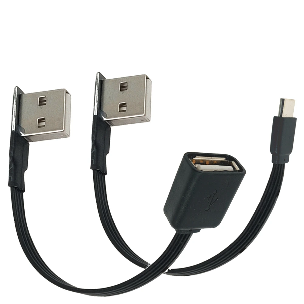 

USB ultra short and ultra-thin suitable for Lexus ES ultra flat elbow data cable can be hidden typeCar PIay flat cable 0.1M 0.2M