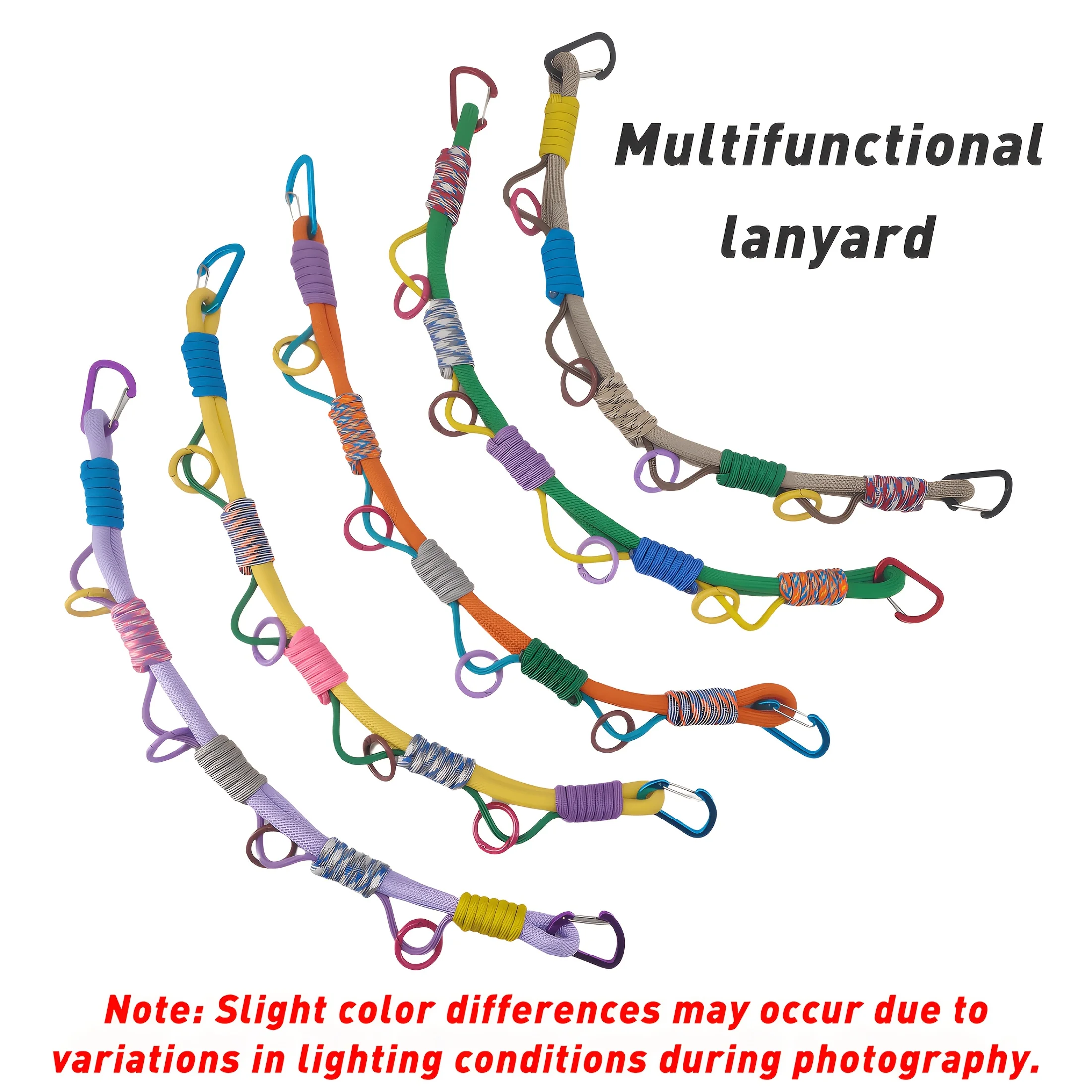 Multifunctional Outdoor Webbing Buckle Loss Camping Lanyard Backpack Pendant Mixed Travel Backpack Extension Outdoor Camping