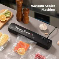 220V/110V Automatic Vacuum Sealer Packaging Machine Portable Household Kitchen Food Preservation Kitchen Helper