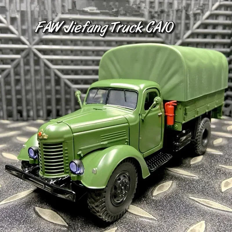 1/24 CA10 Alloy Tactical Truck Armored Car Model Military Personnel Carrier Transport Vehicles Model Sound Light Kids Toys Gifts