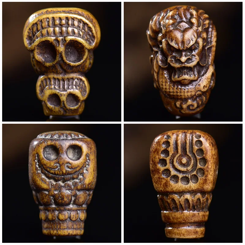 Handmade Semi-Finished Product: Three-Way Connector With Backflow Beads And Bodhi Accessories