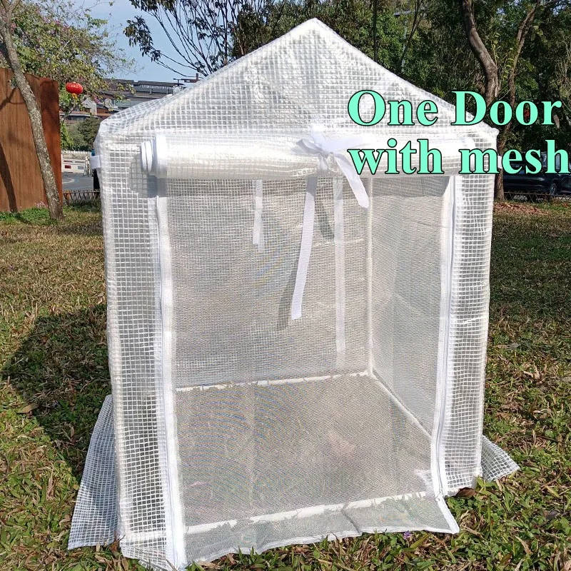 1Set Outdoor Greenhouse Home Balcony Plants Warm Shed Seedling House, Succulent Vegetable Frost-Proof Shade Garden PVCRain Tent