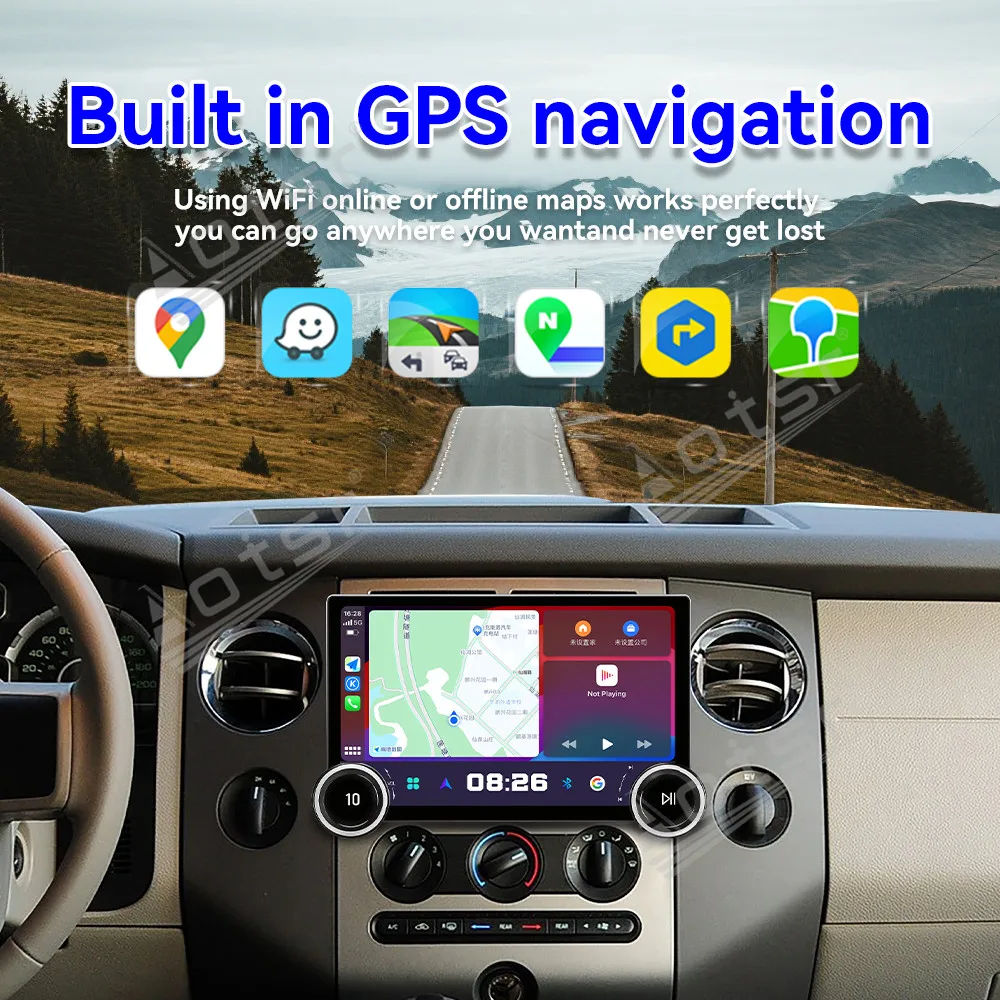 

Автомагнитола Android 15 с 11,5-дюймовым сенсорным экраном для Ford Expedition 2007-2014, мультимедийный видеоплеер, GPS-навигация, Carplay, 4G