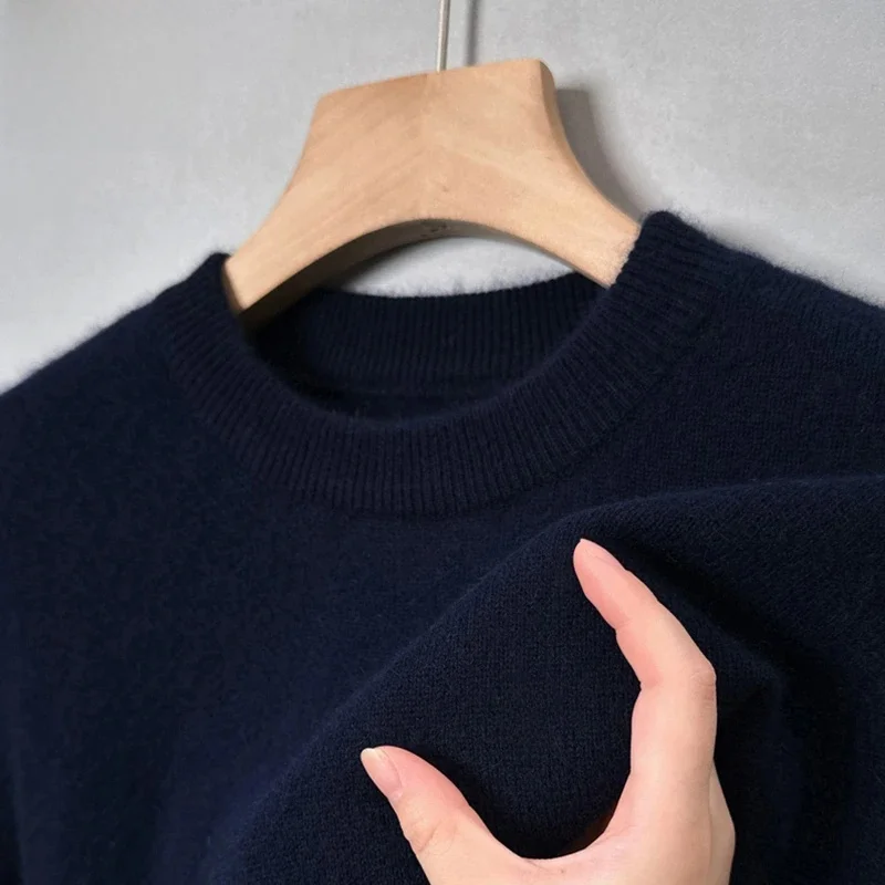 

Мужской шерстяной трикотаж Pierre Cardin, теплый повседневный болотный свитер, однотонный деловой повседневный зимний сезон,...